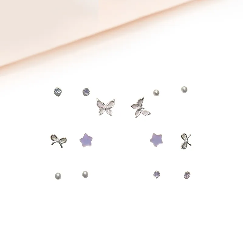 Welcome To The Treasure Alloy Stud Earrings Unisex-4