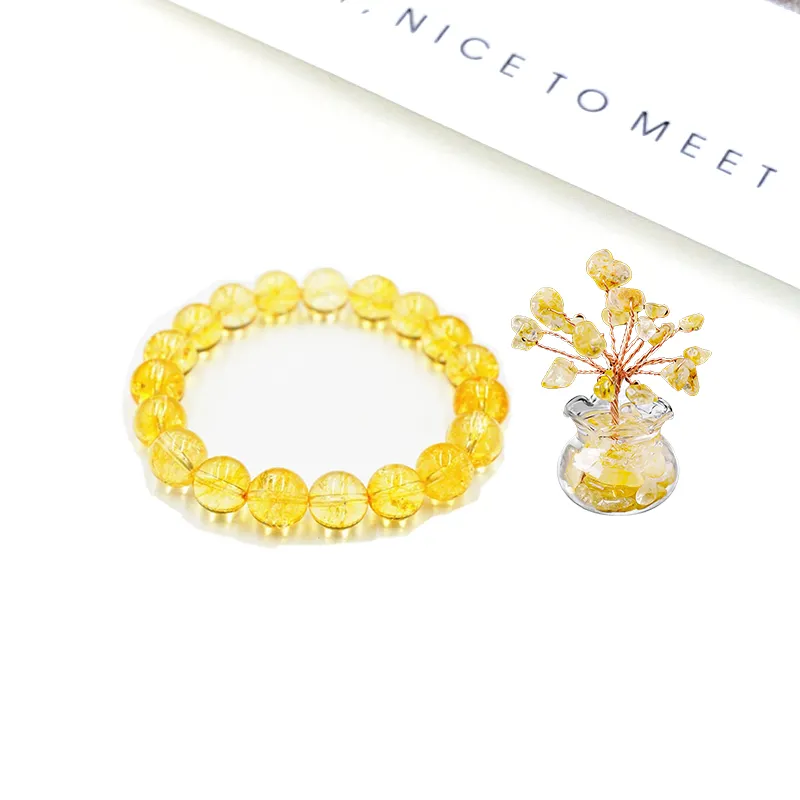 Welcome To The Treasure Citrine Ornaments Unisex-4