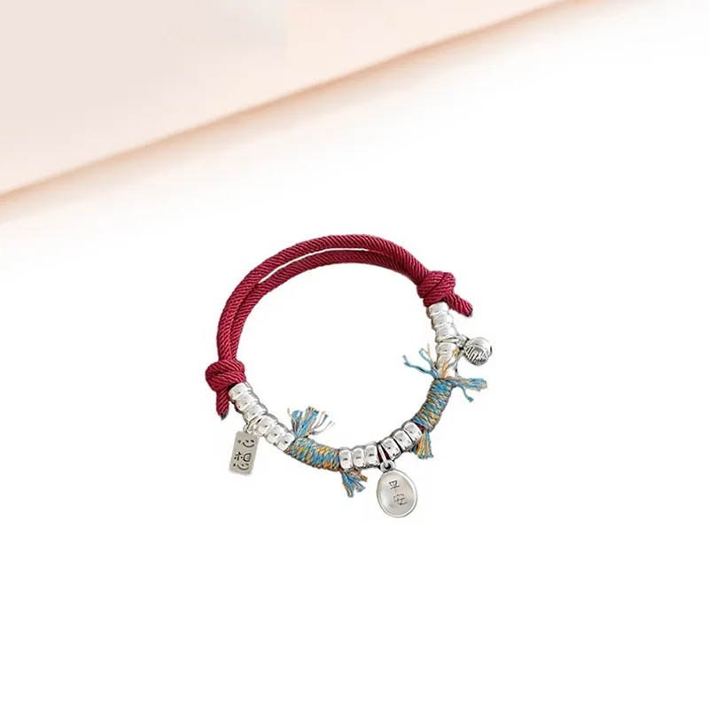 Welcome To The Treasure Woven Fabric Rope Bracelets Unisex-6