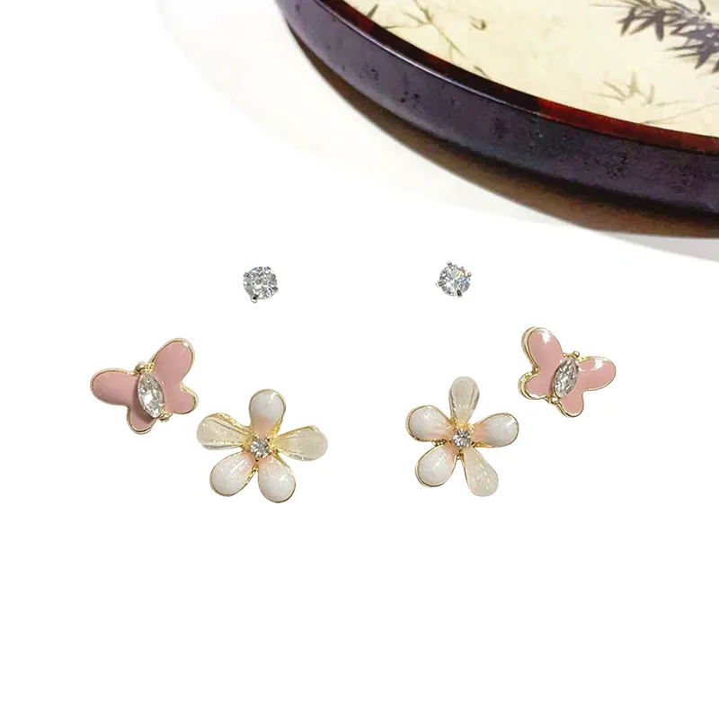 Welcome To The Treasure Alloy Stud Earrings Unisex-1