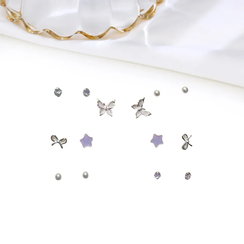 Welcome To The Treasure Alloy Stud Earrings Unisex-1