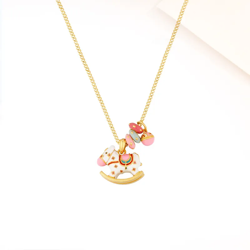 Welcome To The Treasure Alloy Necklaces Unisex-5