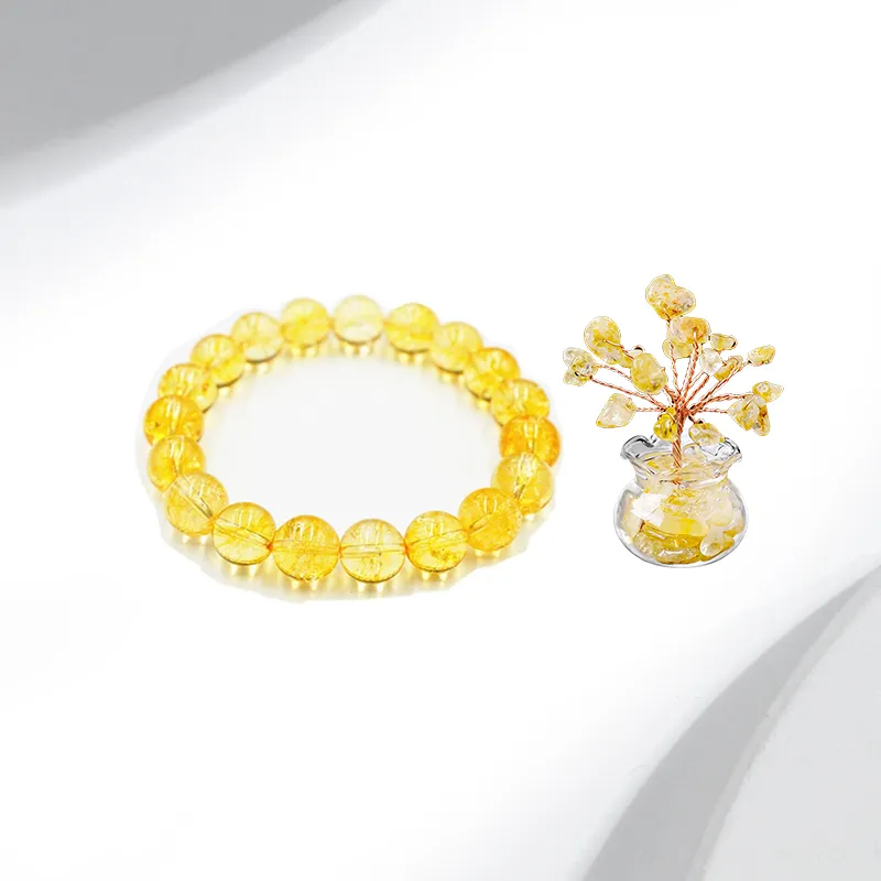 Welcome To The Treasure Citrine Ornaments Unisex-2