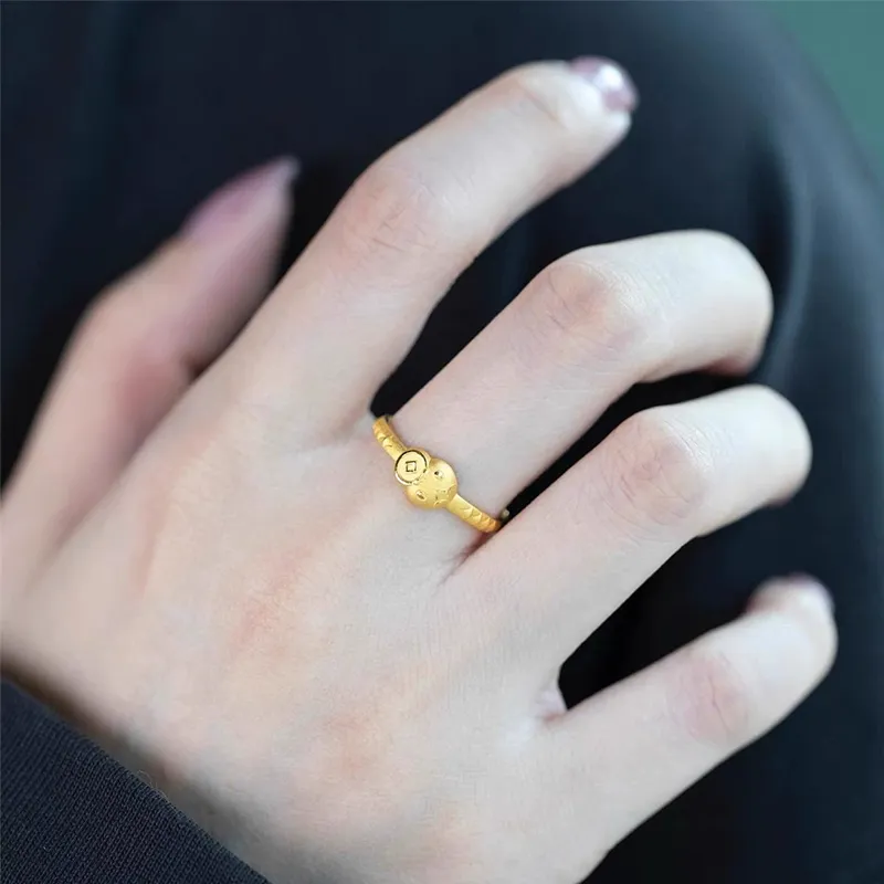 Welcome To The Treasure Alloy Rings Unisex-1