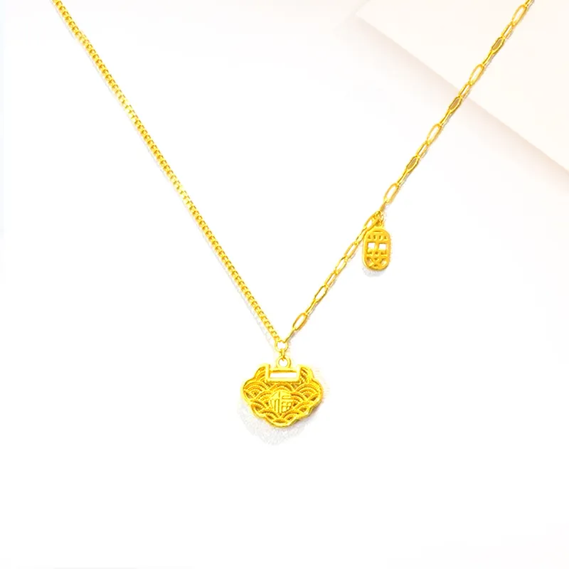 Welcome To The Treasure Alloy Necklaces Unisex-2