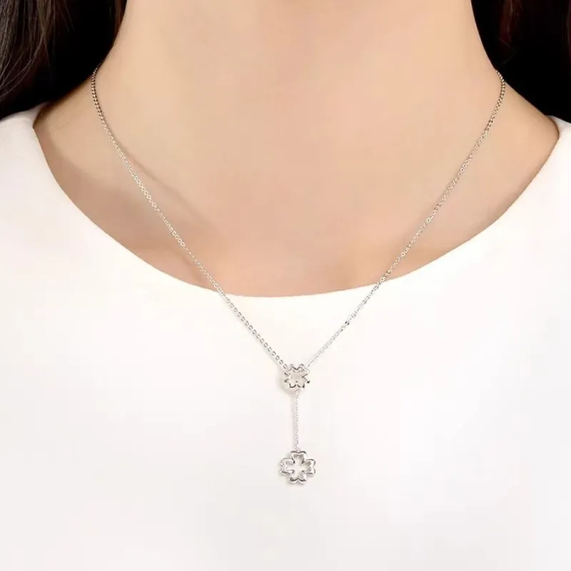 Welcome To The Treasure Wealth Attraction Tassel Lacy Design Collarbone Chain Necklaces Unisex-1