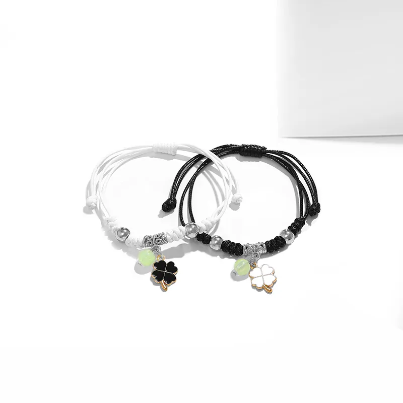 Welcome To The Treasure Glue Drip Rope Bracelets Unisex-8