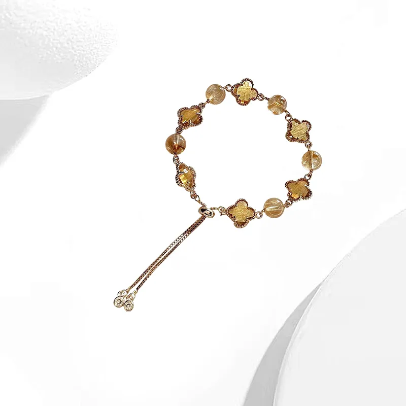 Welcome To The Treasure Citrine Bracelets Unisex-3