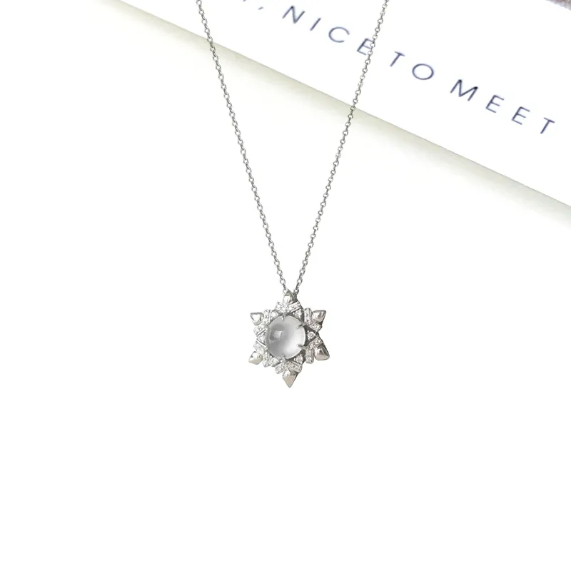 Welcome To The Treasure Chalcedony Date Confession Ritual Necklace Unisex-4