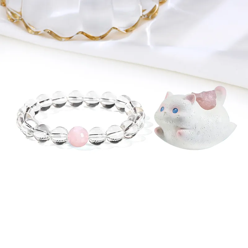 Welcome To The Treasure White Crystal Ornaments Unisex-4