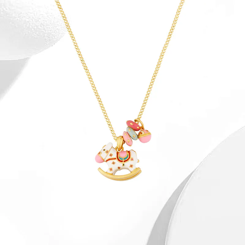 Welcome To The Treasure Alloy Necklaces Unisex-2