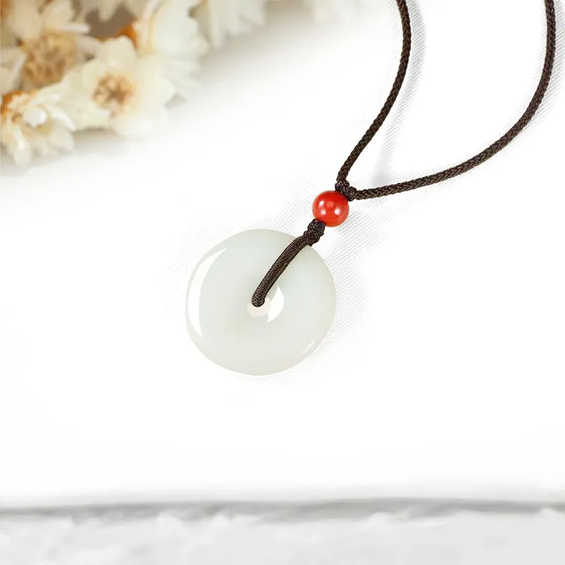 Welcome To The Treasure Chalcedony Jade Necklaces Unisex-10
