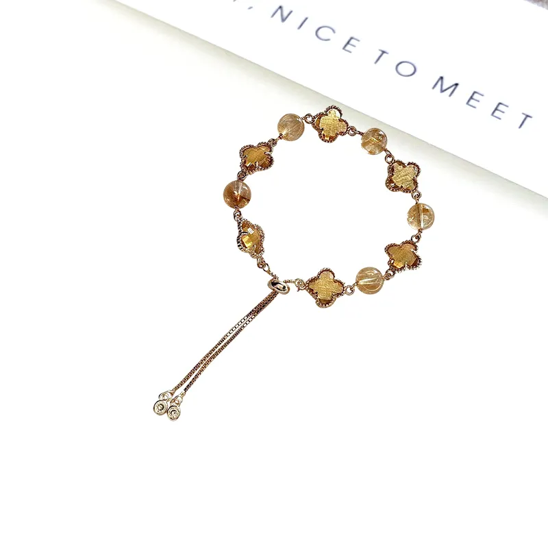 Welcome To The Treasure Citrine Bracelets Unisex-1