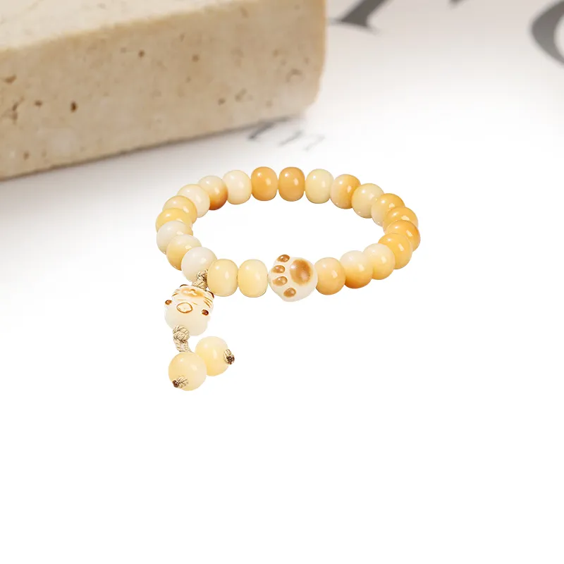 Welcome To The Treasure White Jade Bodhi Bracelets Unisex-5