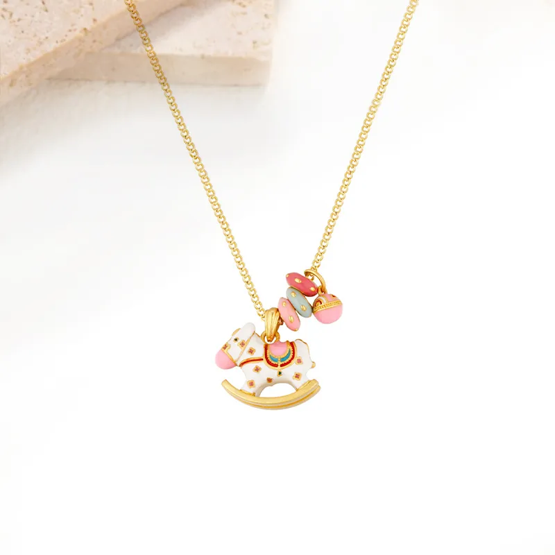 Welcome To The Treasure Alloy Necklaces Unisex-1