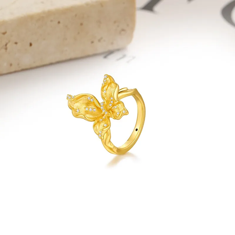 Welcome To The Treasure Alloy Rings Unisex Gold-1
