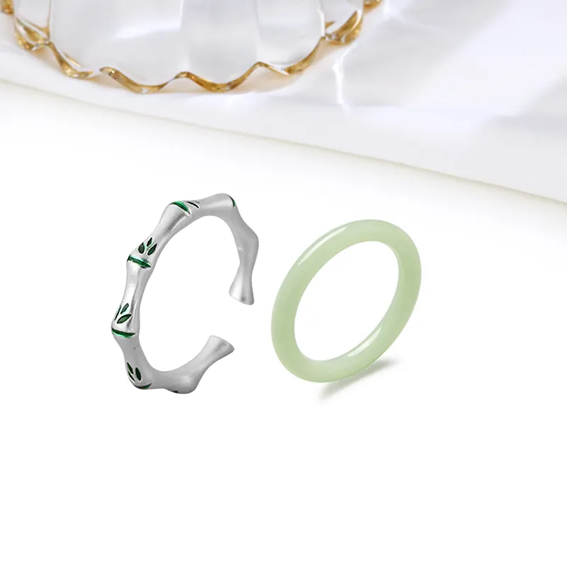 Welcome To The Treasure Chalcedony Rings Unisex-3
