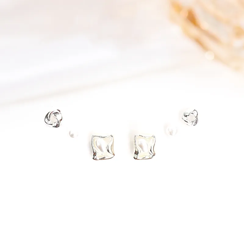 Welcome To The Treasure Alloy Stud Earrings Unisex-4