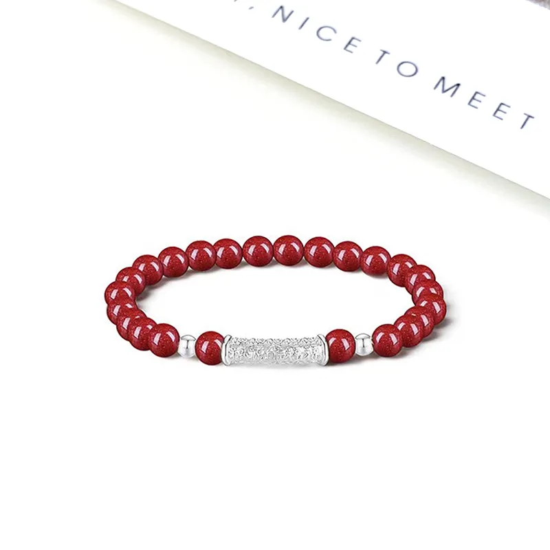 Welcome To The Treasure Reconstructed Cinnabar Bracelets Unisex-4