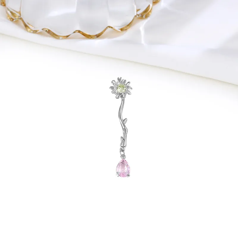 Welcome To The Treasure Zircon Earrings Unisex-1