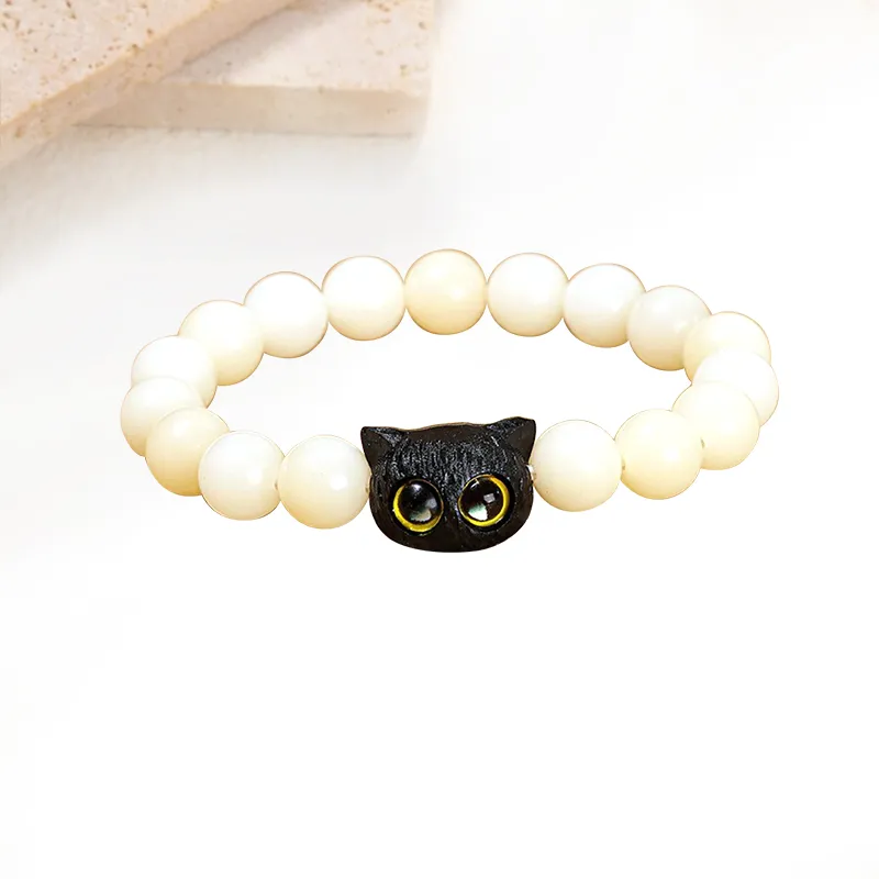 Welcome To The Treasure White Jade Bodhi Bracelets Unisex-2