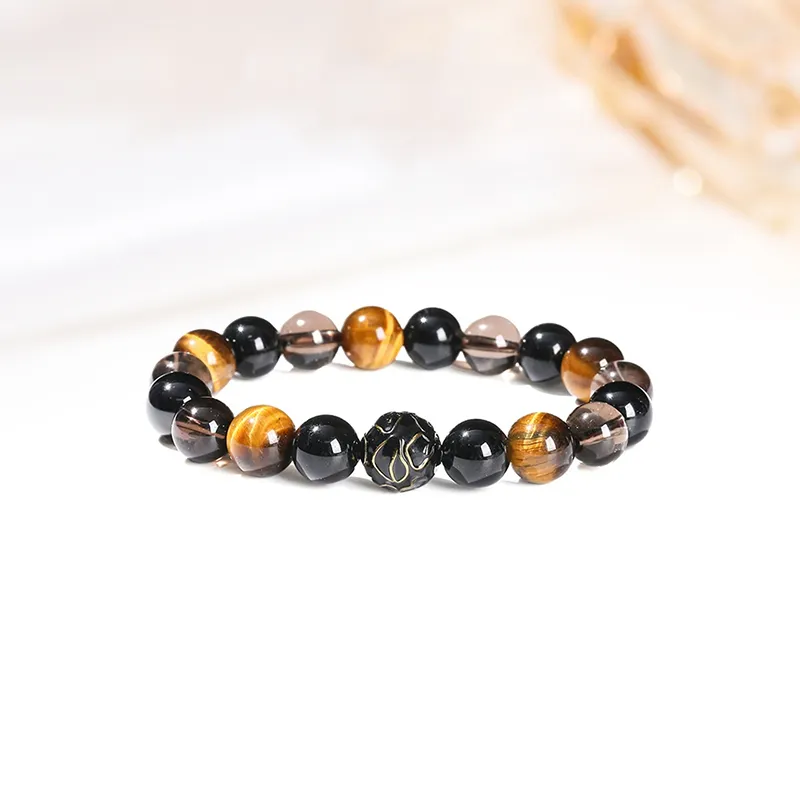 Welcome To The Treasure Tiger's Eye Stone Bracelets Unisex-4