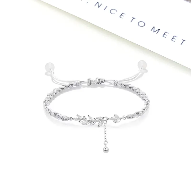 Welcome To The Treasure Zircon Rope Bracelets Unisex-4