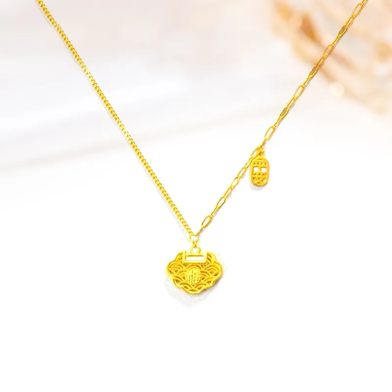 Welcome To The Treasure Alloy Necklaces Unisex-4