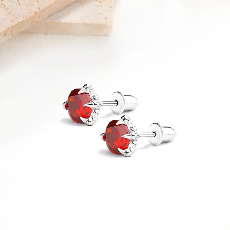 Welcome To The Treasure Alloy Zircon Stud Earrings Unisex-2