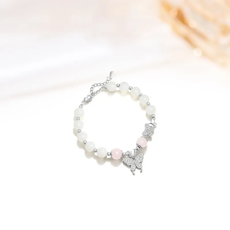 Welcome To The Treasure White Jade Bodhi Bracelets Unisex-3