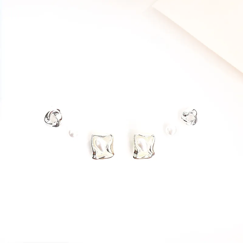Welcome To The Treasure Alloy Stud Earrings Unisex-3