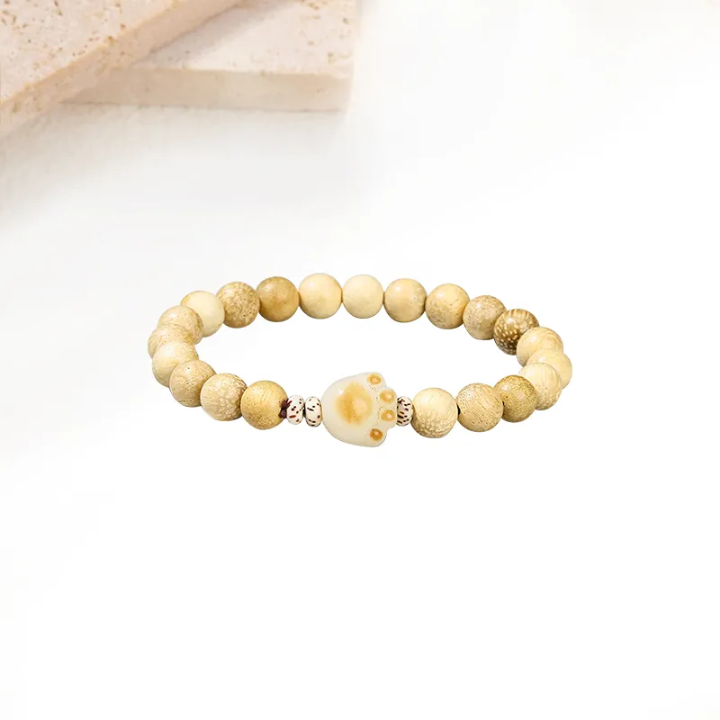Welcome To The Treasure White Jade Bodhi Bracelets Unisex-2