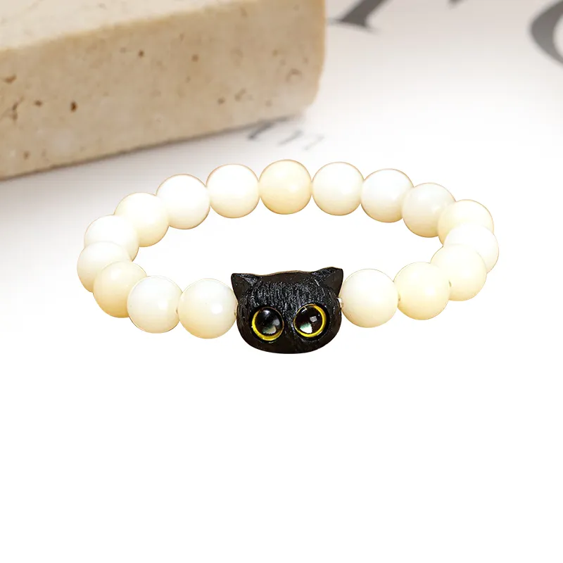 Welcome To The Treasure White Jade Bodhi Bracelets Unisex-3