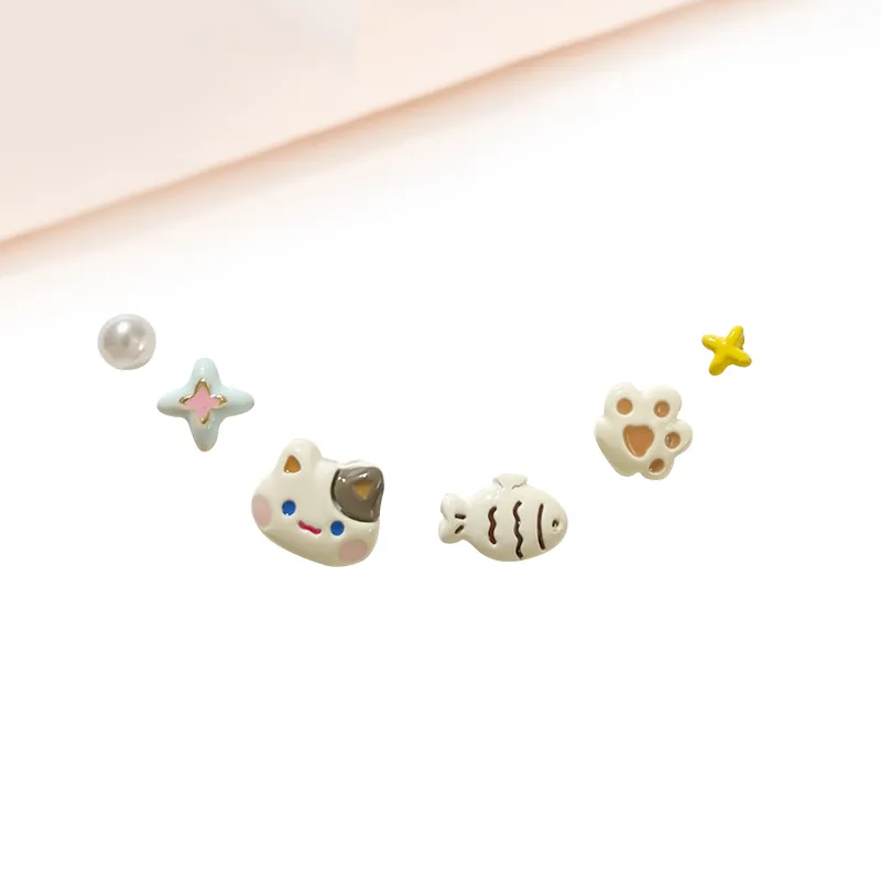 Welcome To The Treasure Alloy Stud Earrings Unisex-3