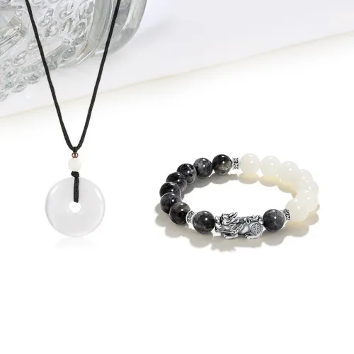 Welcome To The Treasure White Jade Bodhi Bracelets Unisex