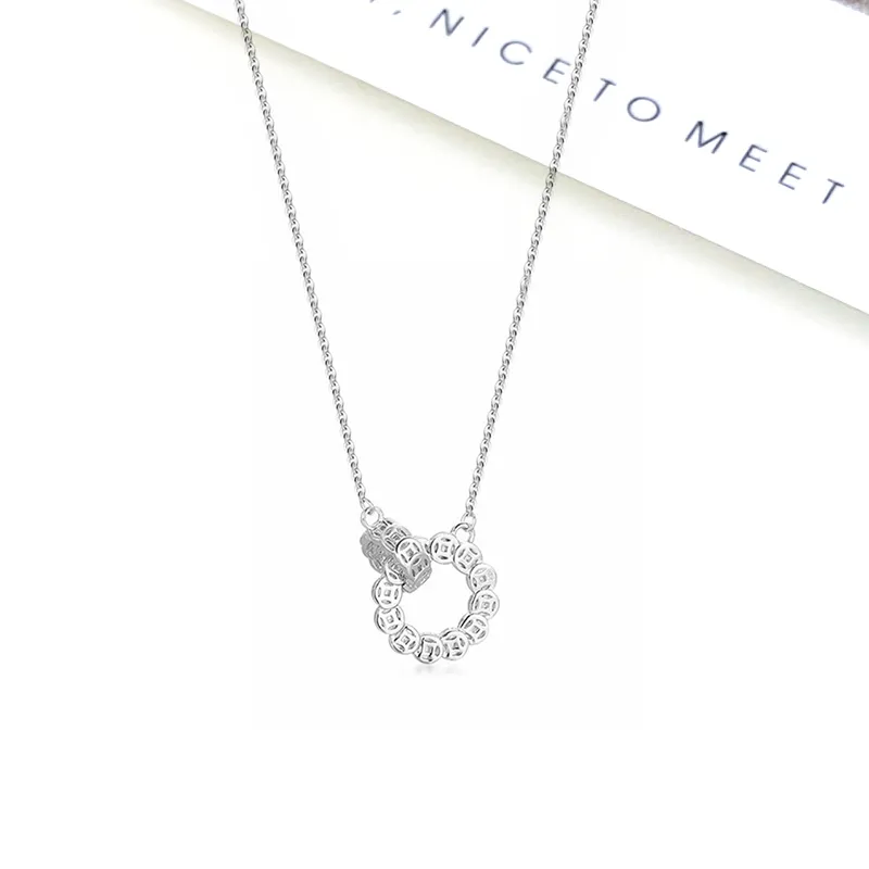 Welcome To The Treasure Alloy Necklaces Unisex-1