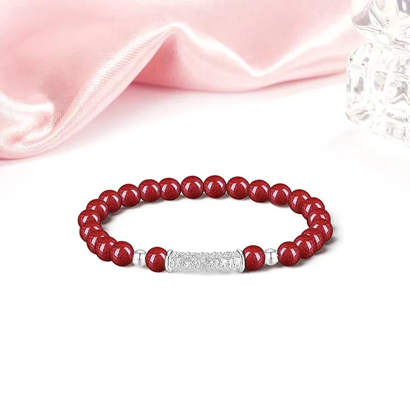 Welcome To The Treasure Reconstructed Cinnabar Bracelets Unisex-5