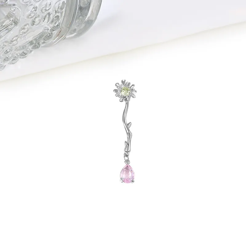 Welcome To The Treasure Zircon Earrings Unisex-2