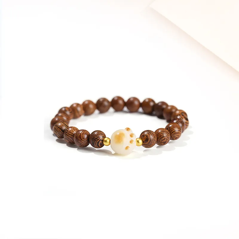 Welcome To The Treasure White Jade Bodhi Bracelets Unisex-4