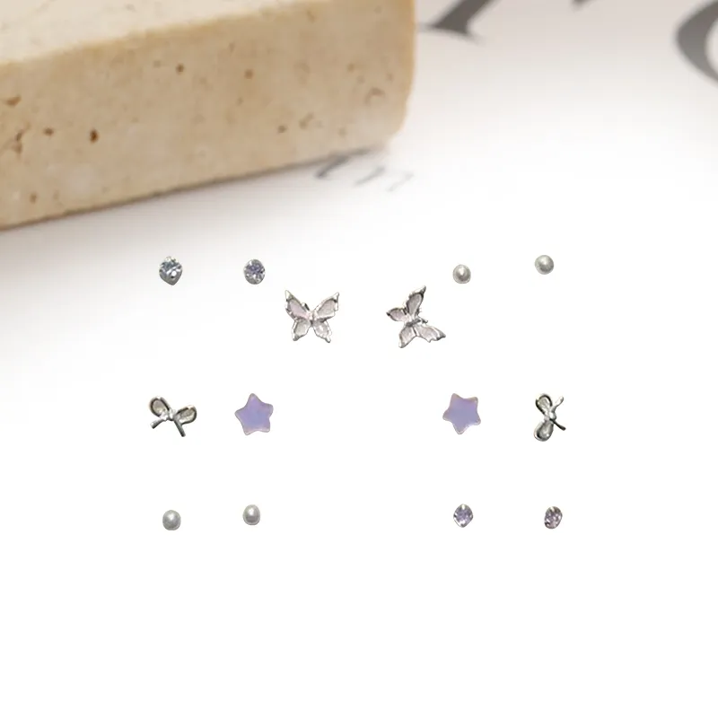 Welcome To The Treasure Alloy Stud Earrings Unisex-2