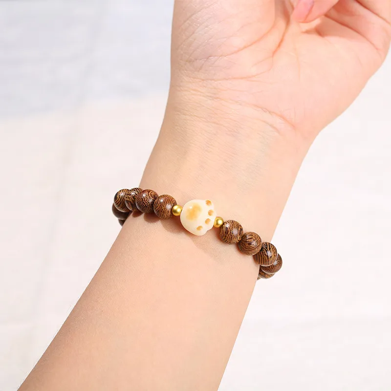 Welcome To The Treasure White Jade Bodhi Bracelets Unisex-2