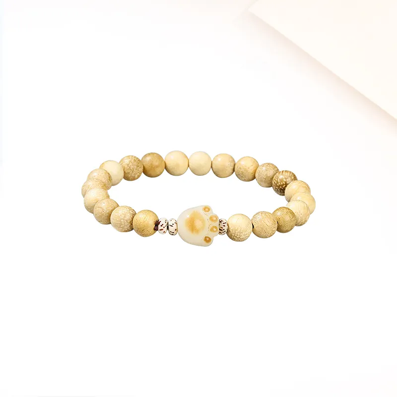 Welcome To The Treasure White Jade Bodhi Bracelets Unisex-1