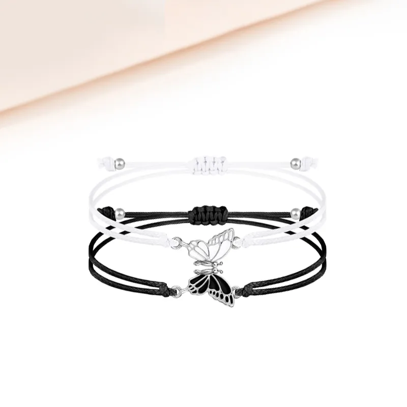 Welcome To The Treasure Glue Drip Rope Bracelets Unisex-3