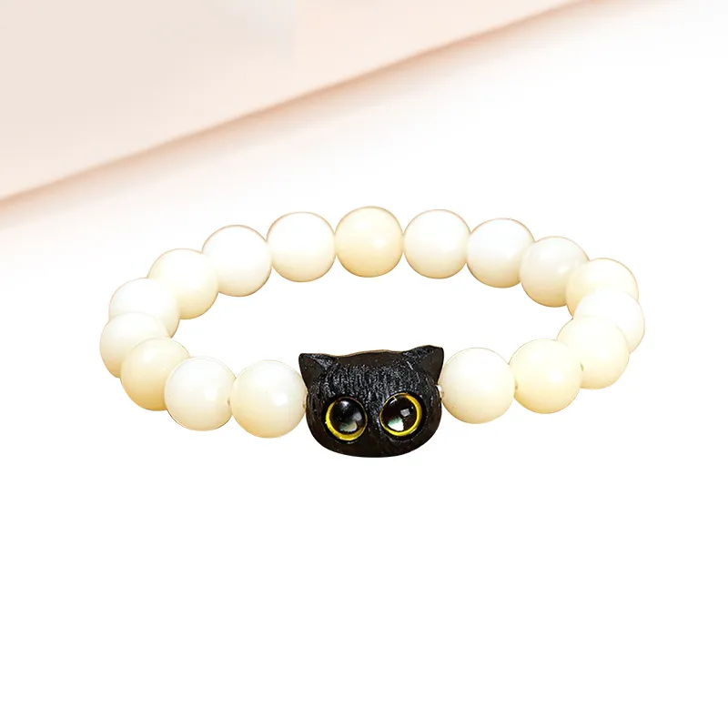 Welcome To The Treasure White Jade Bodhi Bracelets Unisex-1