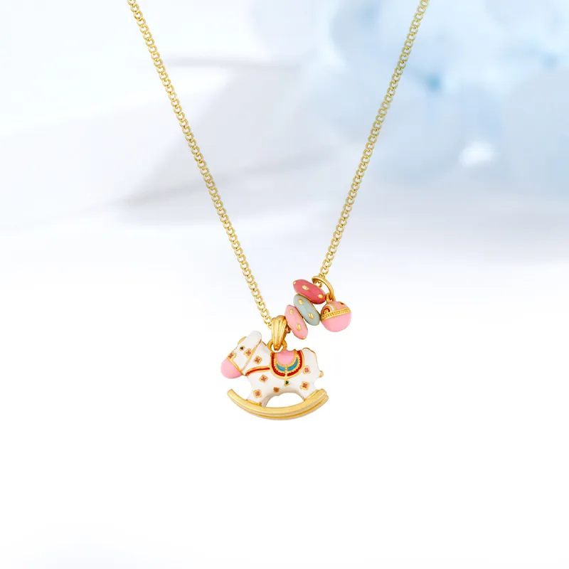 Welcome To The Treasure Alloy Necklaces Unisex-4