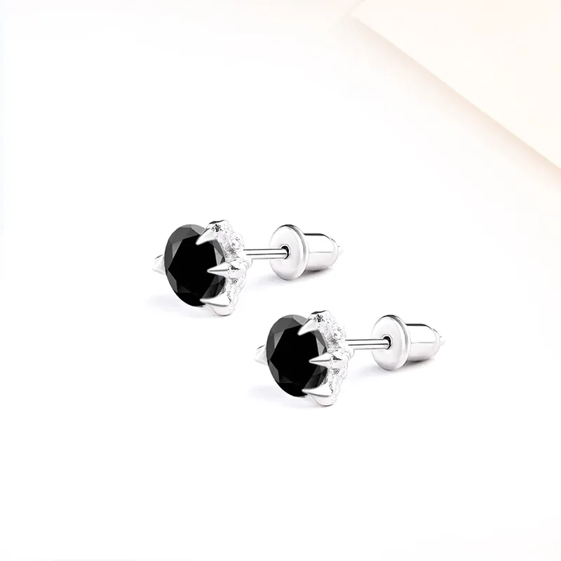 Welcome To The Treasure Alloy Zircon Stud Earrings Unisex-4