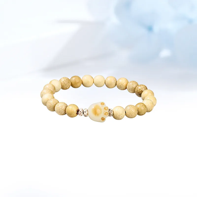 Welcome To The Treasure White Jade Bodhi Bracelets Unisex-4