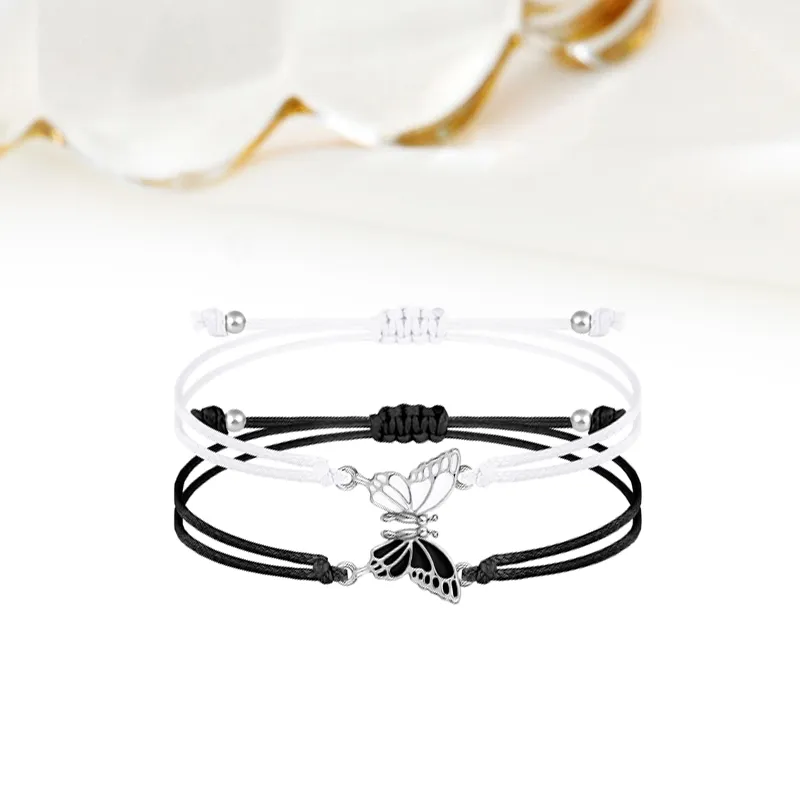 Welcome To The Treasure Glue Drip Rope Bracelets Unisex-1