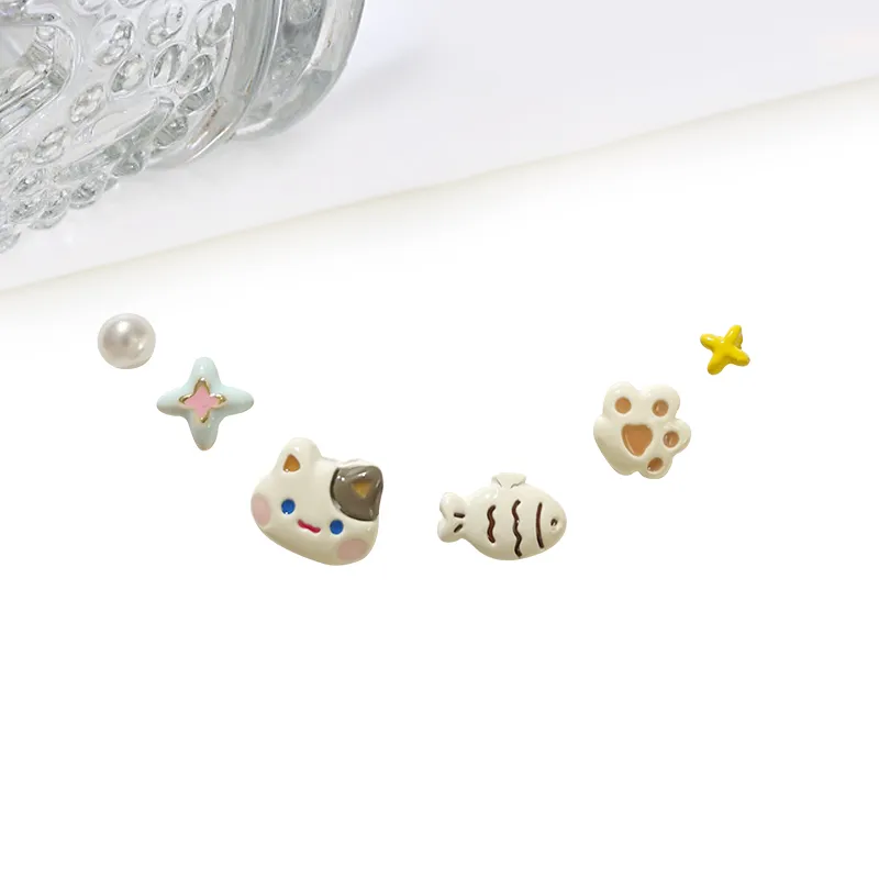 Welcome To The Treasure Alloy Stud Earrings Unisex-2