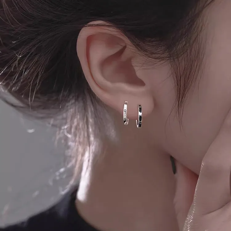 JOLLY NOTE Commute Versatile Date Earrings Unisex Good Luck-1